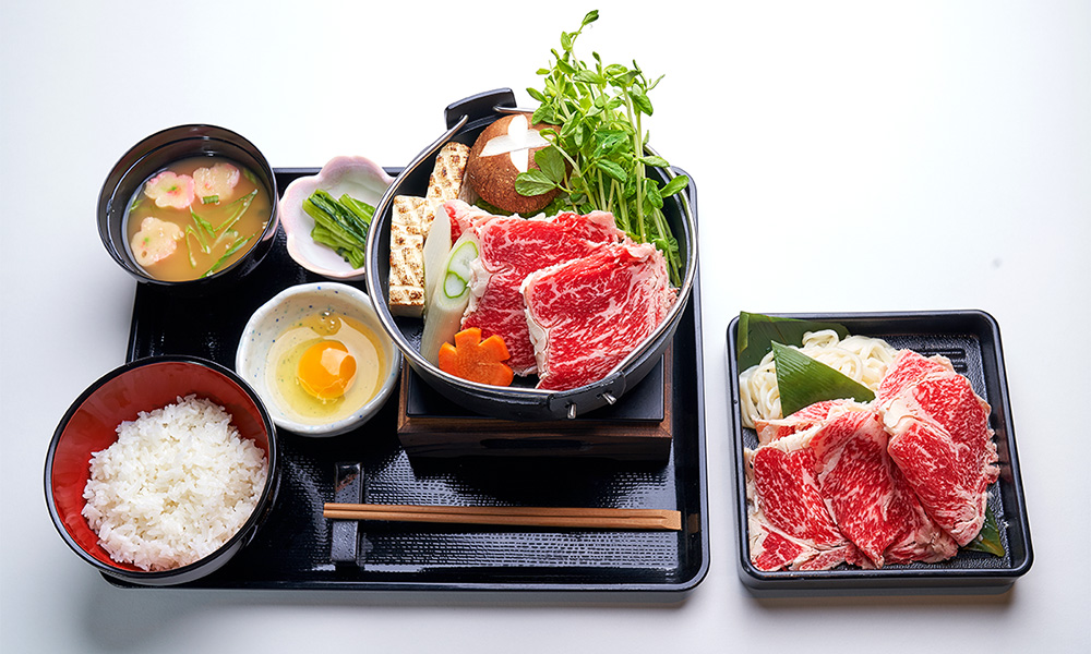 特選和牛すき焼き御膳 Premium Wagyu Sukiyaki Set 特選和牛壽喜燒套餐 특선 와규 스키야키 세트